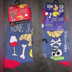 Unisex Crew Sock Bone Jour French Wine